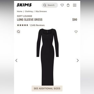 NWT skims maxi dress size small